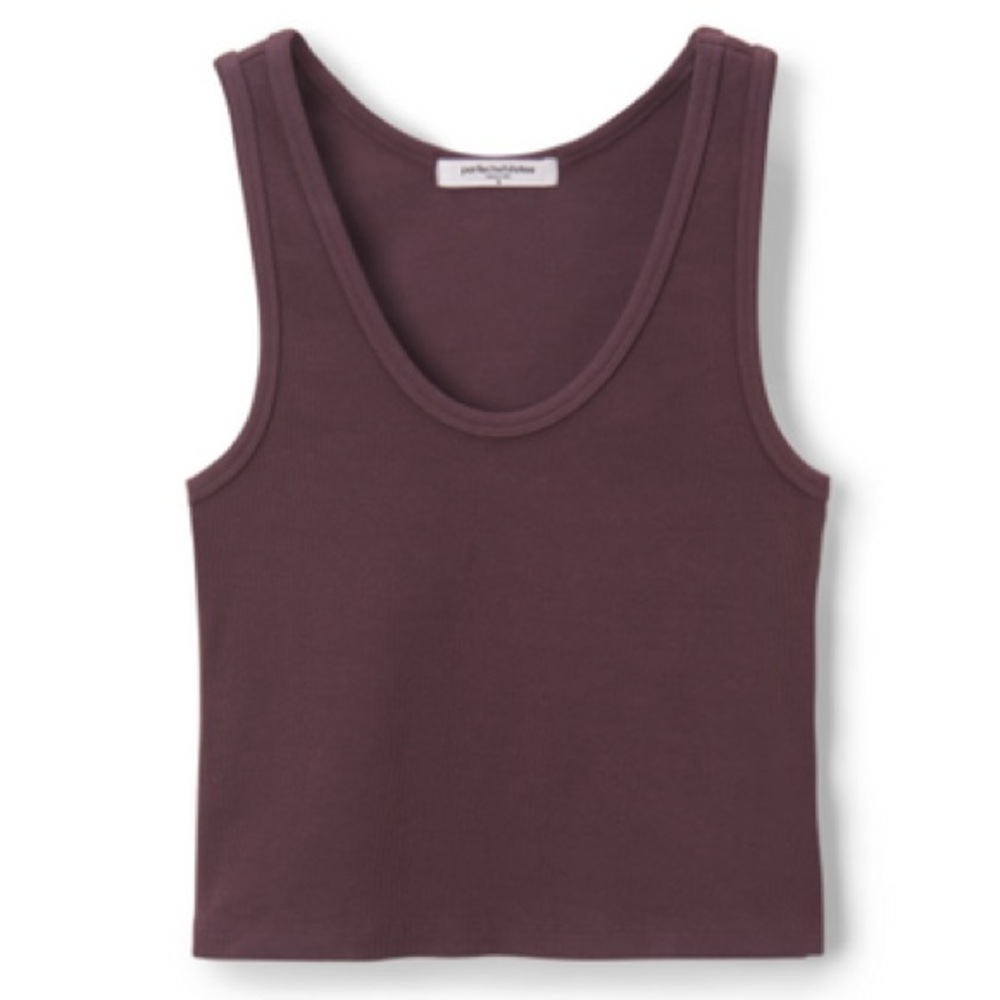 perfectwhitetee Blonde Plum Tank Top | Medium